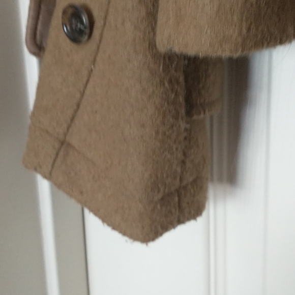 Lands End Wool Coat w/ Wooden Toggle Rope Closure - Picture 6 of 9